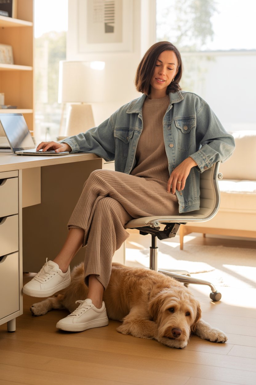 You might not leave the house, but you still want to look like a person.