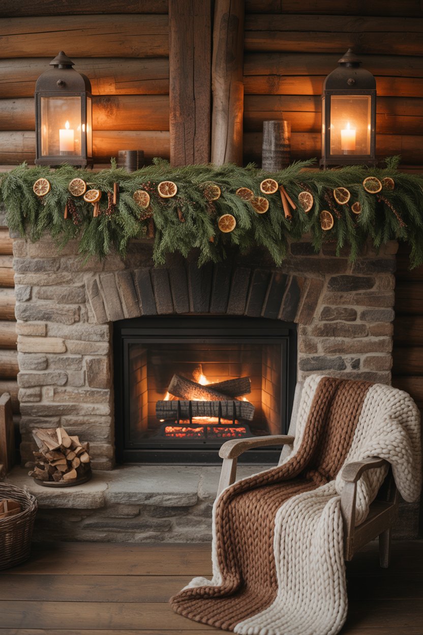 Go for warmth and texture with this mountain-lodge look. 