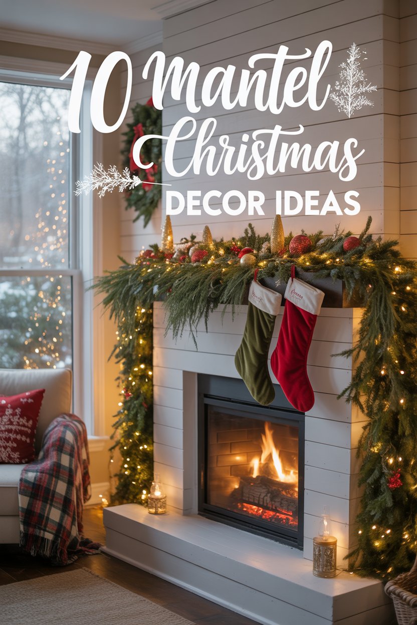Nothing anchors a holiday home quite like a glowing fireplace. The mantel becomes the stage