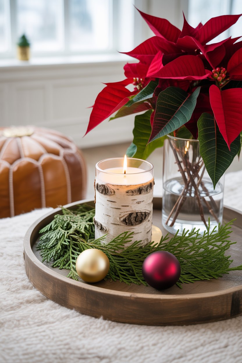 Re-style a single surface for instant holiday polish.