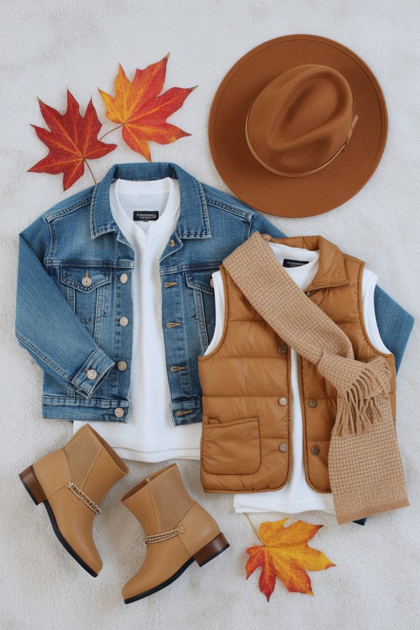 Layers give variety to your shots—cardigans, scarves, vests, hats. 