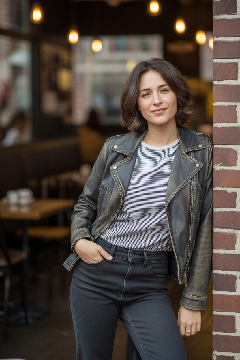 The classic cool-girl uniform.