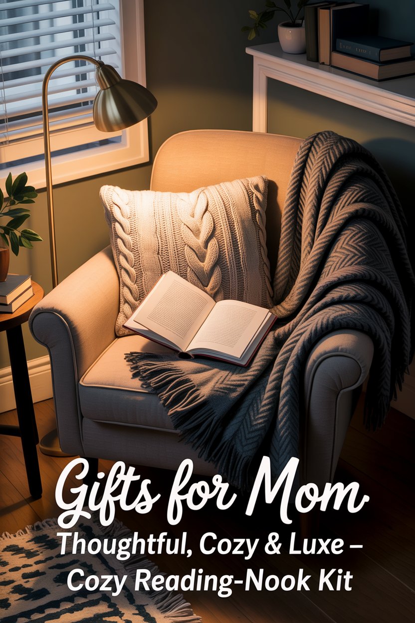 Set the scene: a cable-knit lumbar pillow, dimmable brass gooseneck lamp, and herringbone wool throw in charcoal.