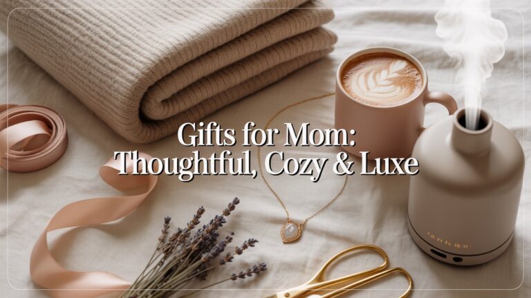 Skip the predictable candle and reach for pieces that feel tailored to her style—cloud-soft cashmere, blush-toned ceramics, even tech that keeps memories looping.