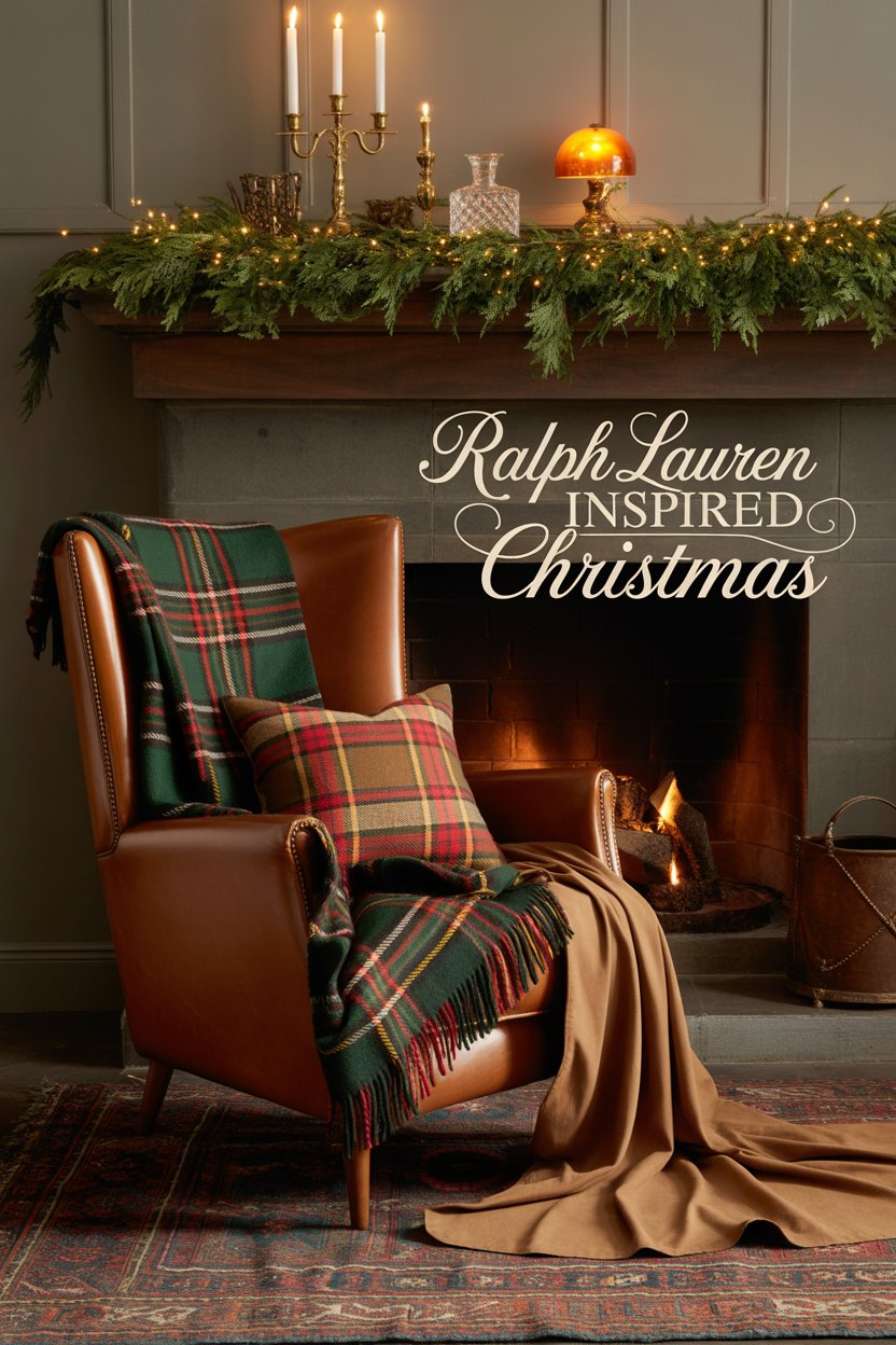 There’s a certain kind of Christmas that feels both elegant and lived-in — like a scene pulled straight from a Ralph Lauren campaign.