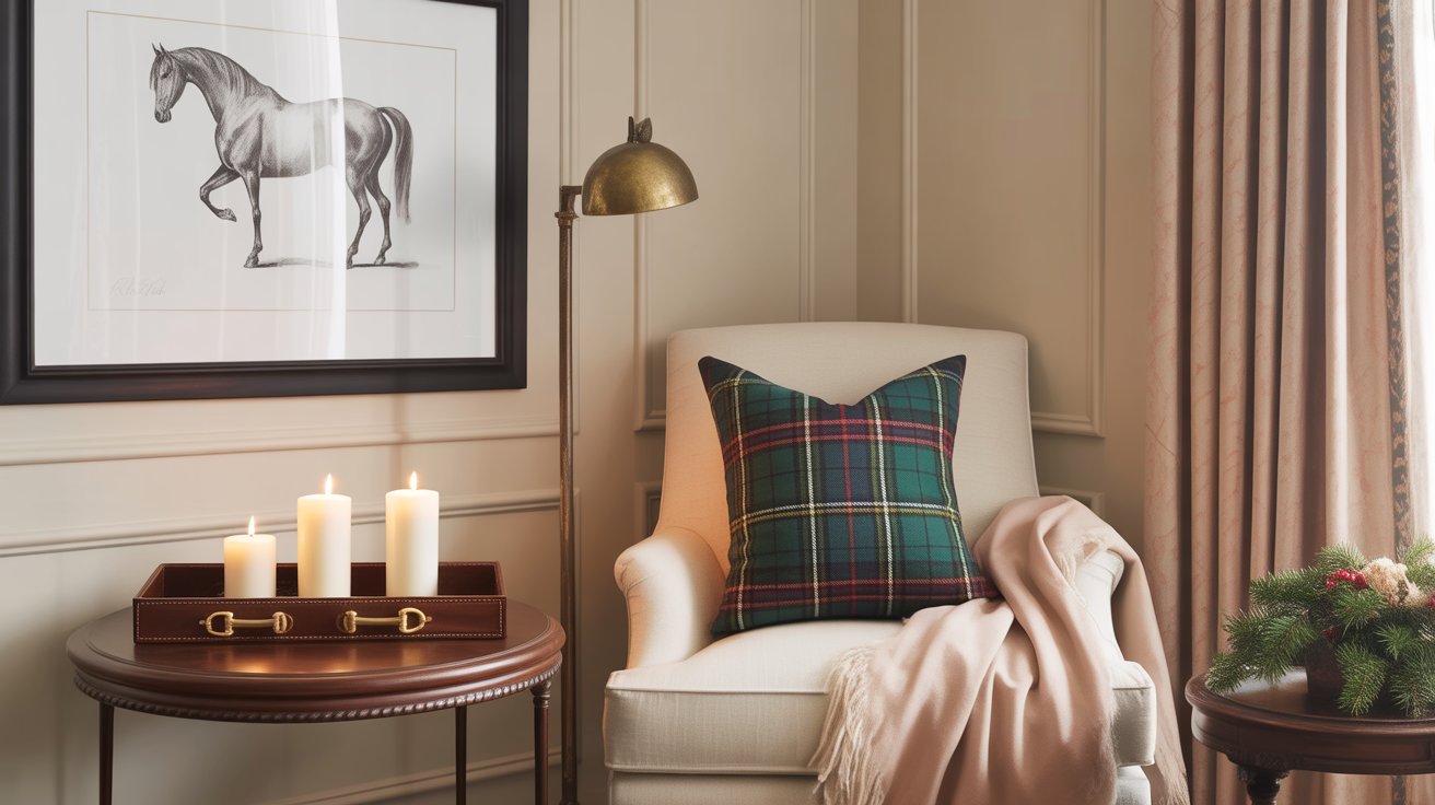 The Ralph Lauren signature is unmistakable: horse bits, bridles, riding boots, and subtle nods to the countryside.