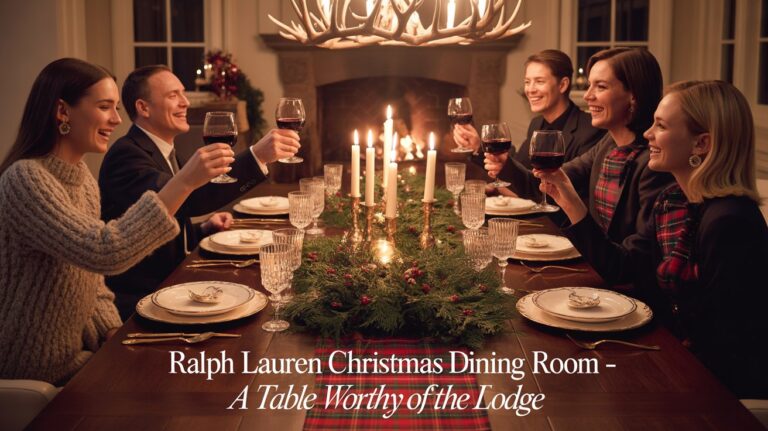 Glowing candles, layers of plaid, gleaming brass, and a meal that could last for hours. It’s not about perfection; it’s about atmosphere.