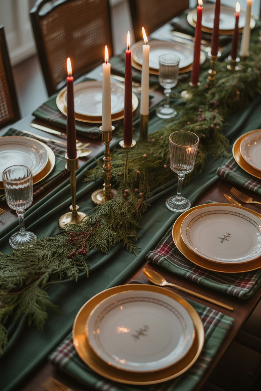 Deep, moody colors make the space feel intentional.