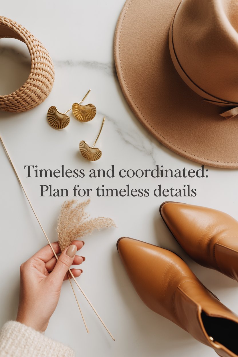 Keep accessories simple, shoes neutral, and avoid large logos.