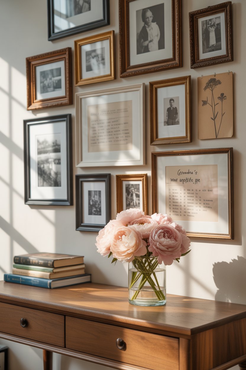 Fill corners with reminders of the life you’ve lived