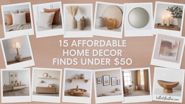 Grab a throw, swap a pillow, light a faux candle, and watch your home glow up overnight.