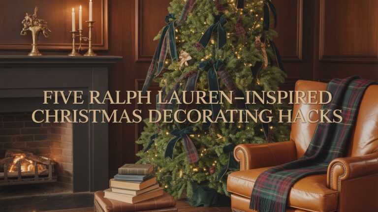 Yearning for that polished-lodge vibe but stuck with ho-hum holiday décor?