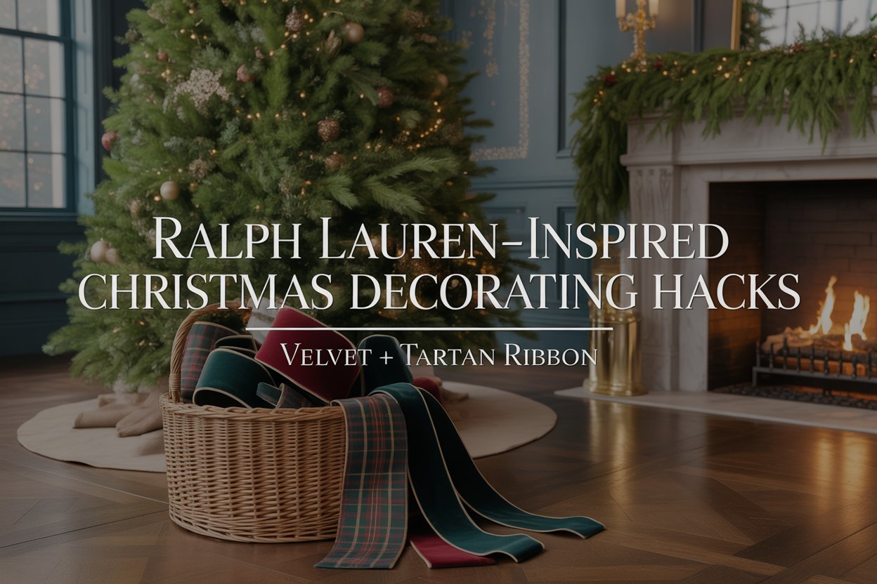 Luxurious 3"-wide velvet or classic plaid ribbon instantly elevates trees, garlands, and gift wrap.