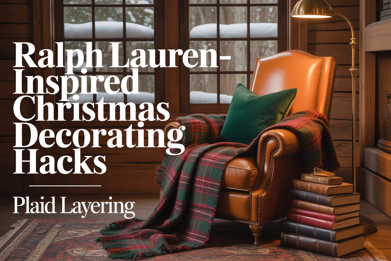 Drape a wool tartan blanket across a leather chair or sofa arm to strike the city-meets-lodge balance.