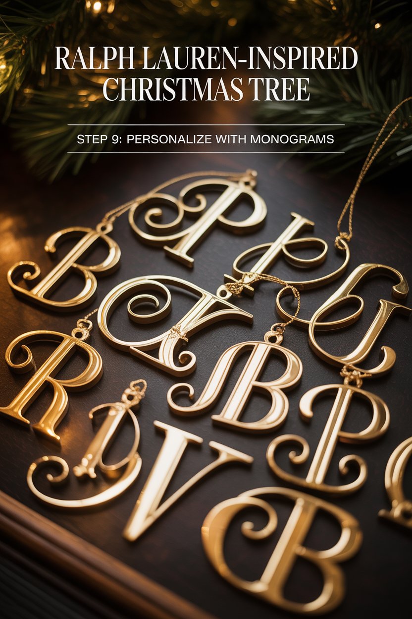 RL loves monograms. Add brass or embroidered initials for bespoke flair.