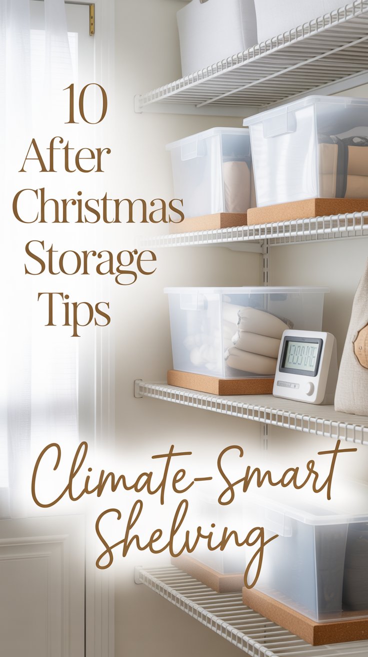Use powder-coated steel shelves with vented slats so air circulates