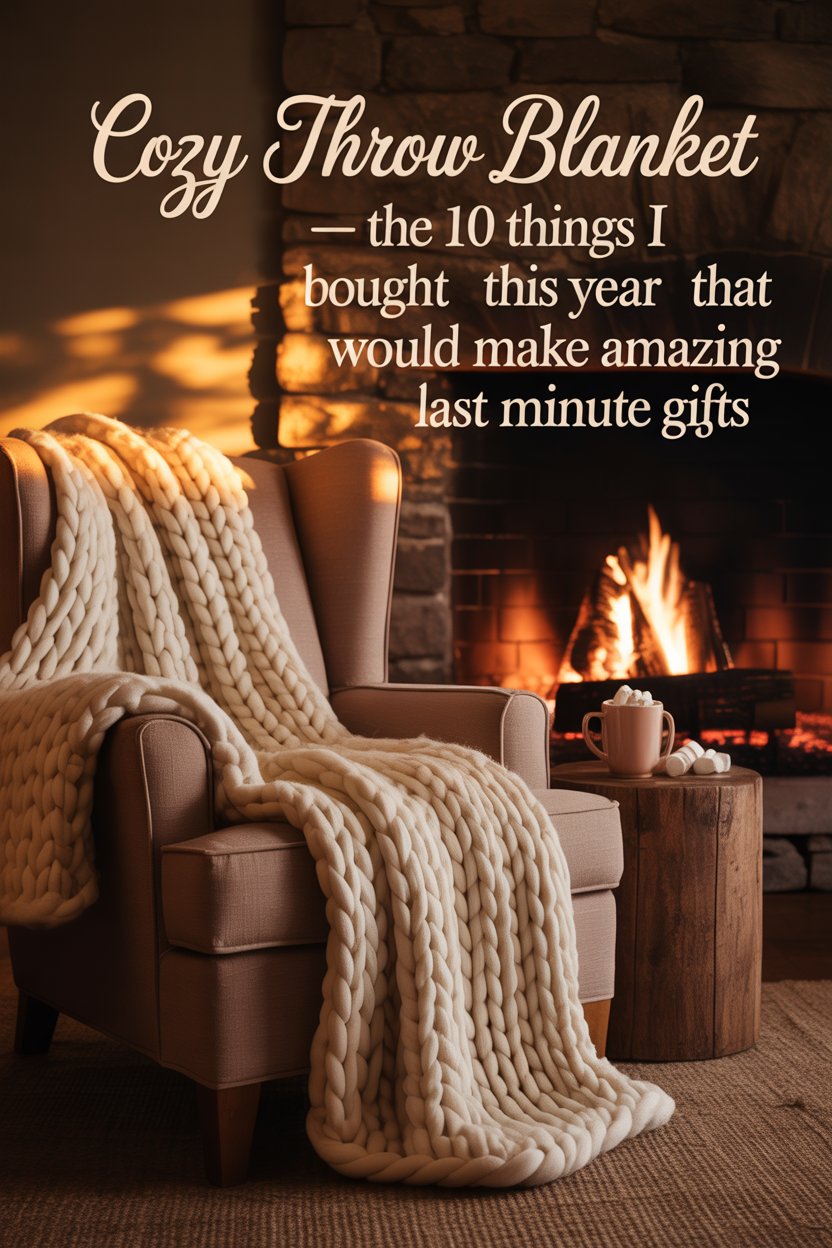 Soft, cozy and one of those gifts that makes you want to cancel plans just to curl up with it.