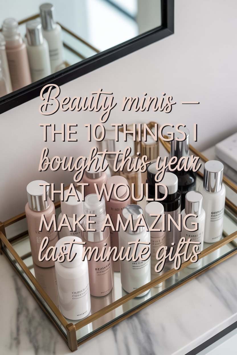 You know the little travel sets with the good brands? They make the perfect add-on gift.