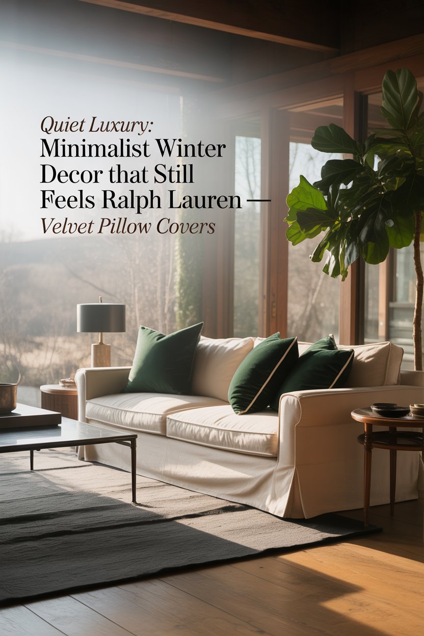 Cream-toned walls or slipcovers become the free-form canvas, letting one deep-green velvet pillow or a wool throw command attention.