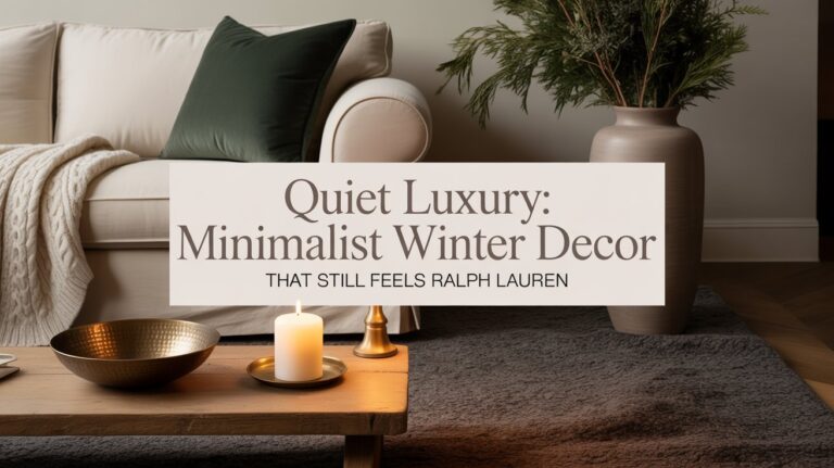 If your heart beats for the Ralph Lauren lodge look but your eyes crave clean lines after the holidays, this post is for you.