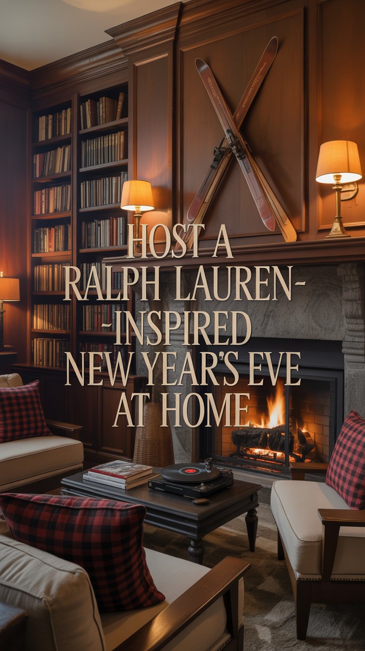 If Ralph Lauren hosted New Year’s Eve, it wouldn’t be loud. It would be layered: timeless over trendy, cozy yet tailored, warm lighting instead of harsh sparkle.