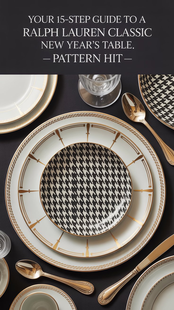 Introduce equestrian-bit or houndstooth dessert plates layered atop dinner china.