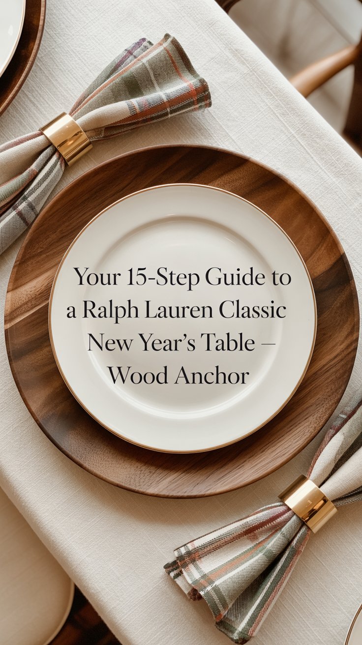 Carved acacia chargers ground each setting like a leather belt on a cashmere coat. 