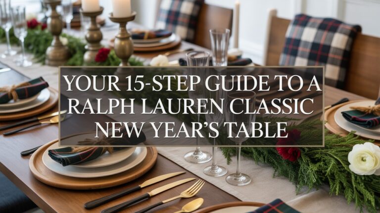 By the time the clock strikes midnight, your table will feel luxe yet effortless—and look just as chic the next morning over leftover brioche and black coffee.