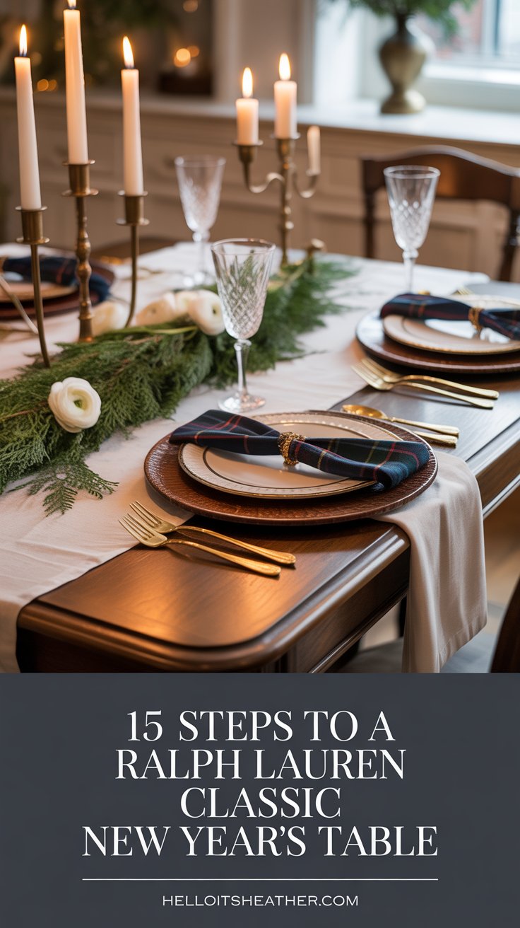 Ring in the New Year with the quiet confidence of a Ralph Lauren editorial spread. If your pain point is a dining table that always feels either over-done or under-whelming, this guide promises a polished middle ground.