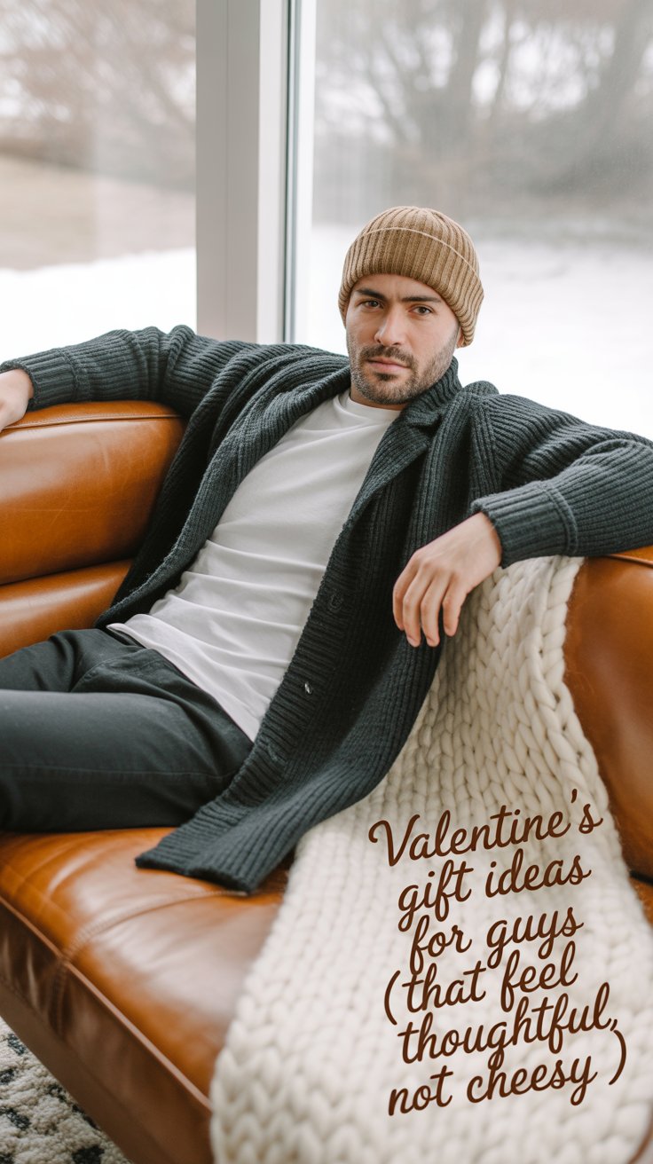 Clothing can feel risky, but accessories and layers are safe territory.