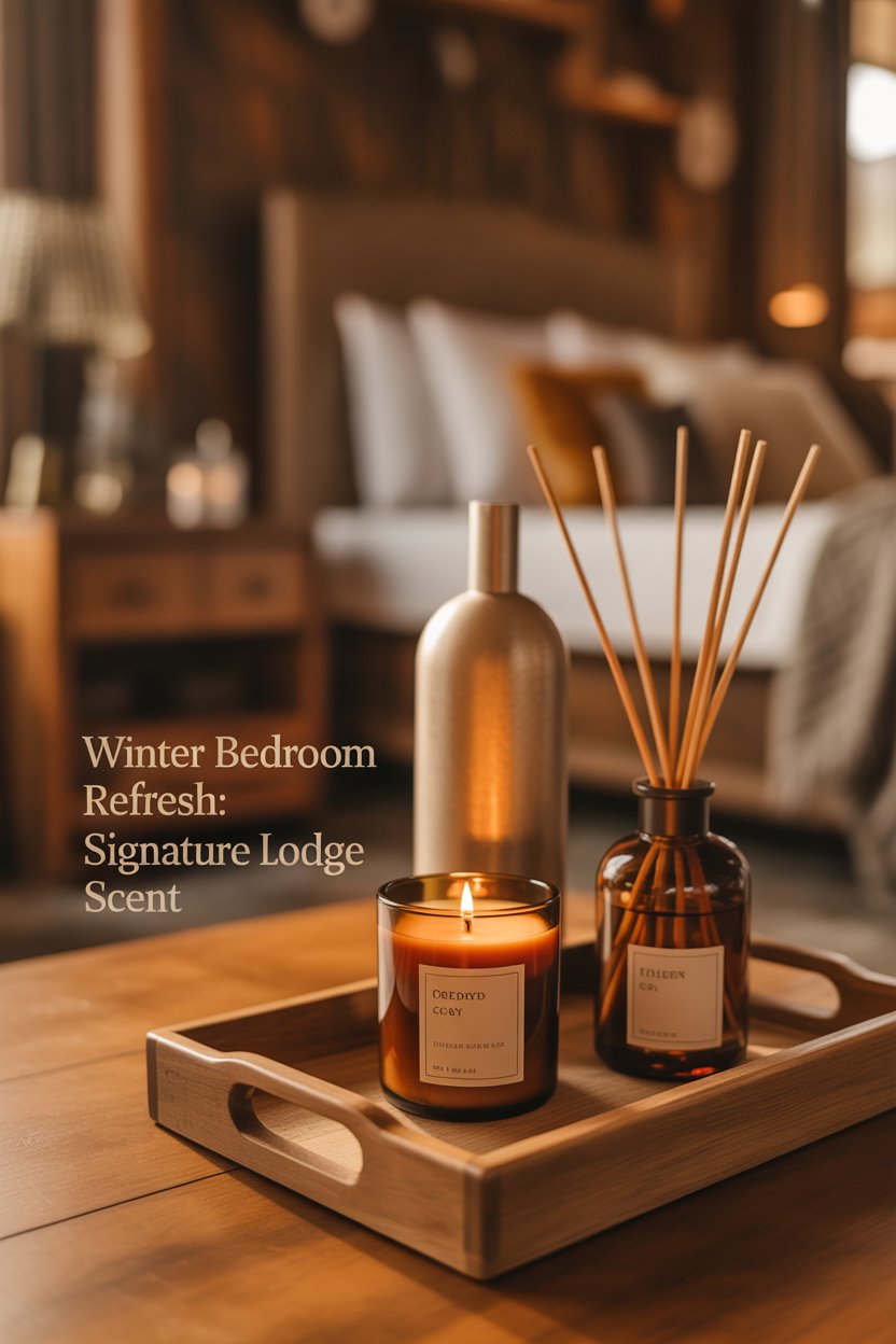 Finish strong with woodsy notes—cedarwood, sandalwood, amber—via soy candles or reed diffusers. 
