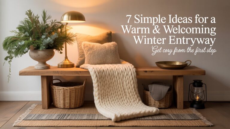 Your entryway is the very first “hello” your home offers—but post-holiday it can feel bare, cold, and a little blah. If you’re craving that instant cozy hug the moment you step inside, I’ve got you.