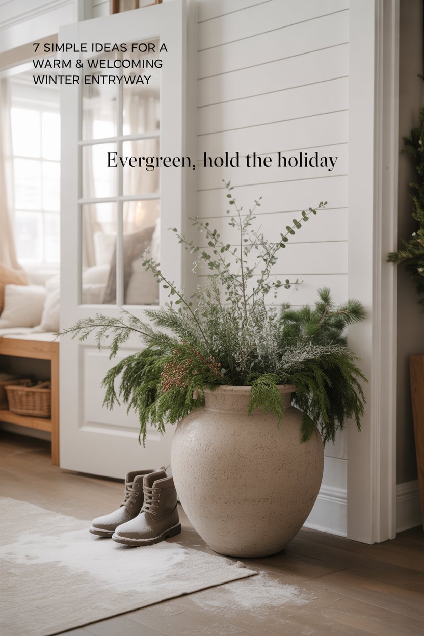 Fresh-or-faux cedar, pine, and eucalyptus feel lush long after the ornaments vanish.