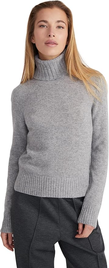 Style & Republic Women's 100% Cashmere Turtleneck Sweater