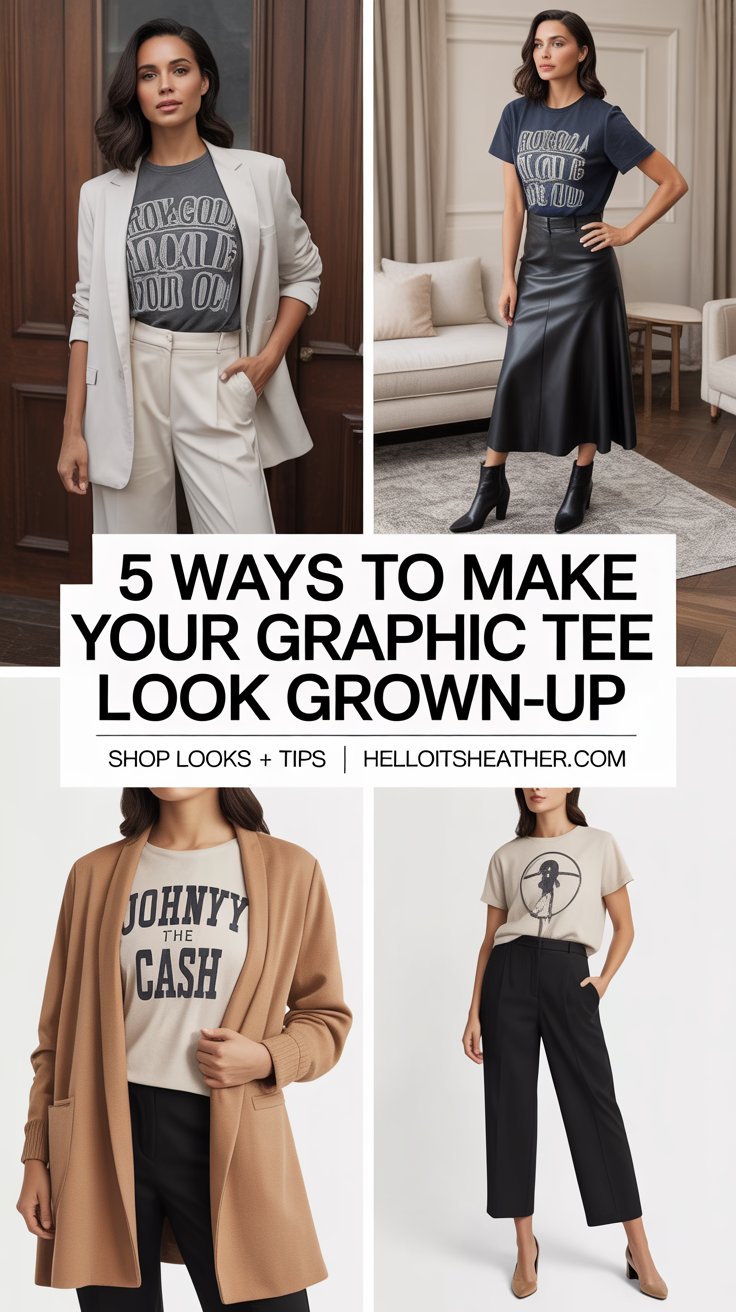 Stick with me for 5 effortless styling hacks that promise polished proportions, luxe textures, and endless versatility, turning your tee into a high-fashion hero.