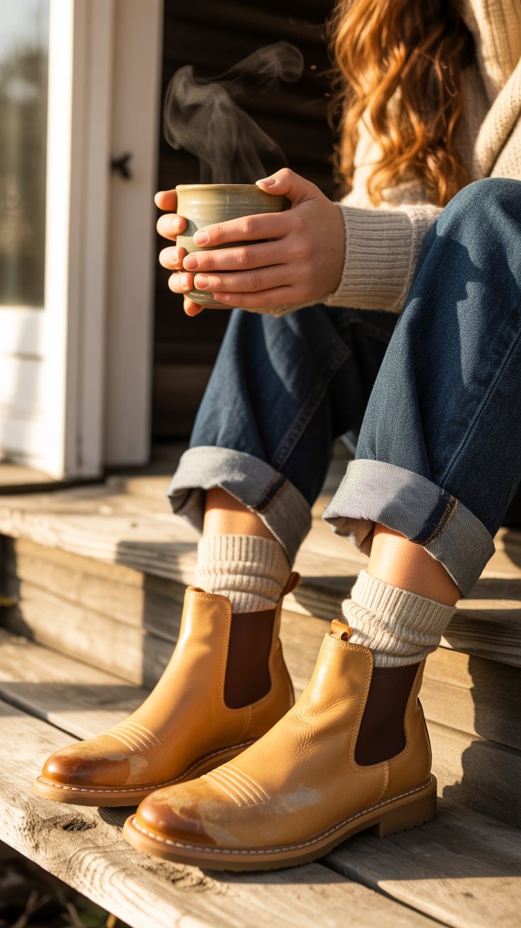 A slim almond toe elongates, while stacked 1.5" heels give lift without wobble. Perfect with cropped trousers and pleated skirts alike.