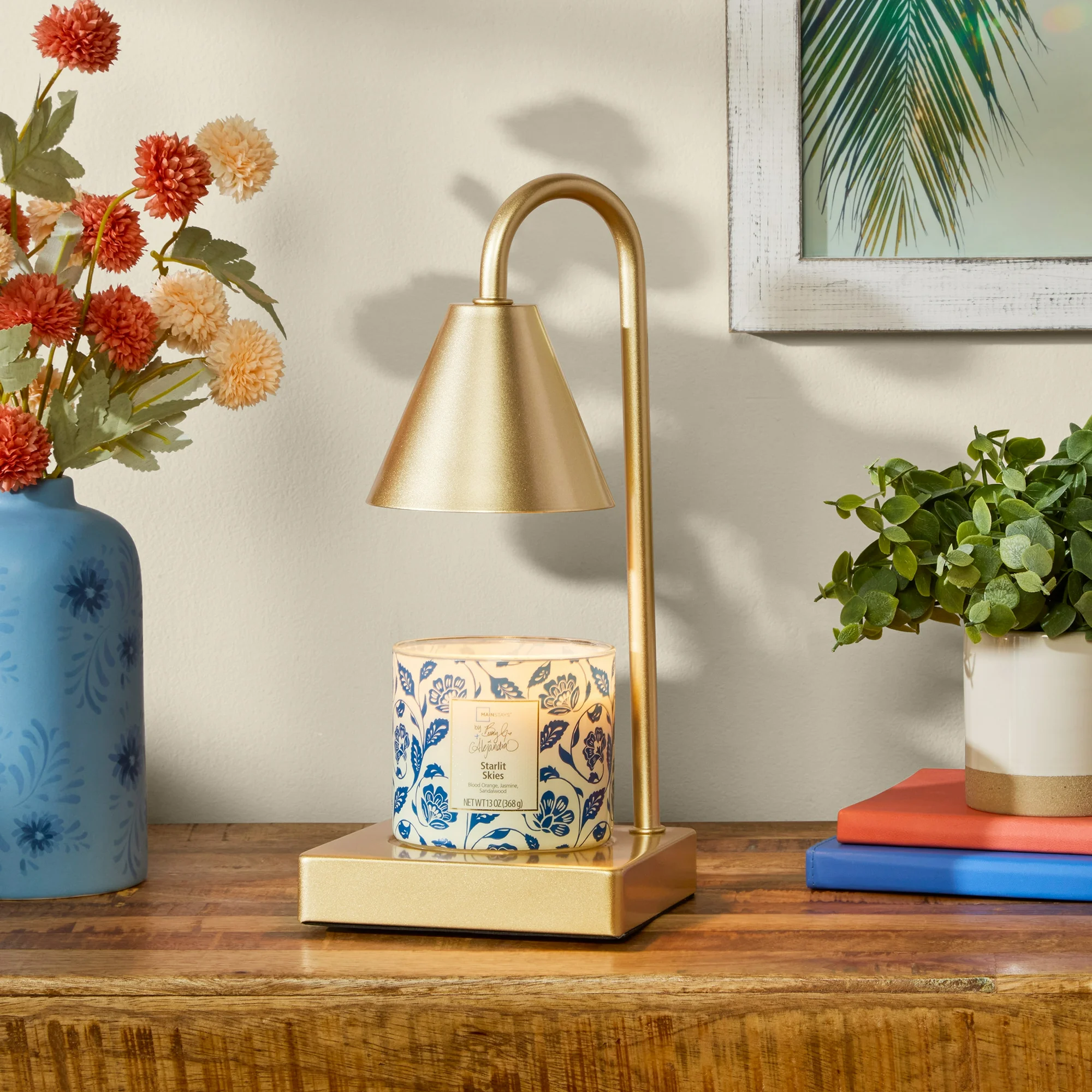 These lamps provide a soft, amber light that is essential for "Cozy Night In" or "Wellness Space" photography.