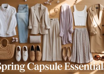 Spring's unpredictable weather has us all scrambling for outfits that layer without overheating. My go-to spring capsule for your closet.