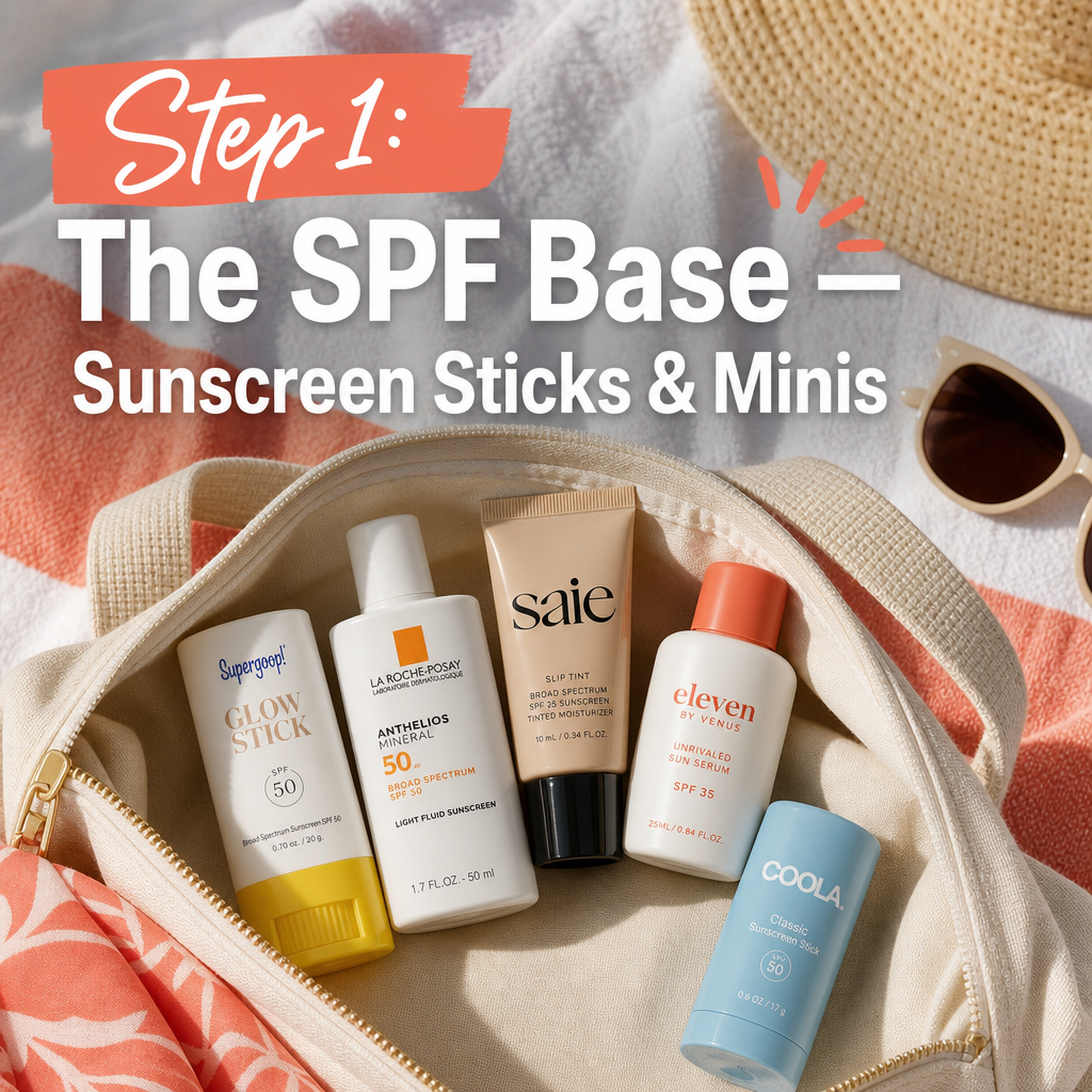 Summer sunscreen sticks and SPF minis for your bag — bag-ready beauty