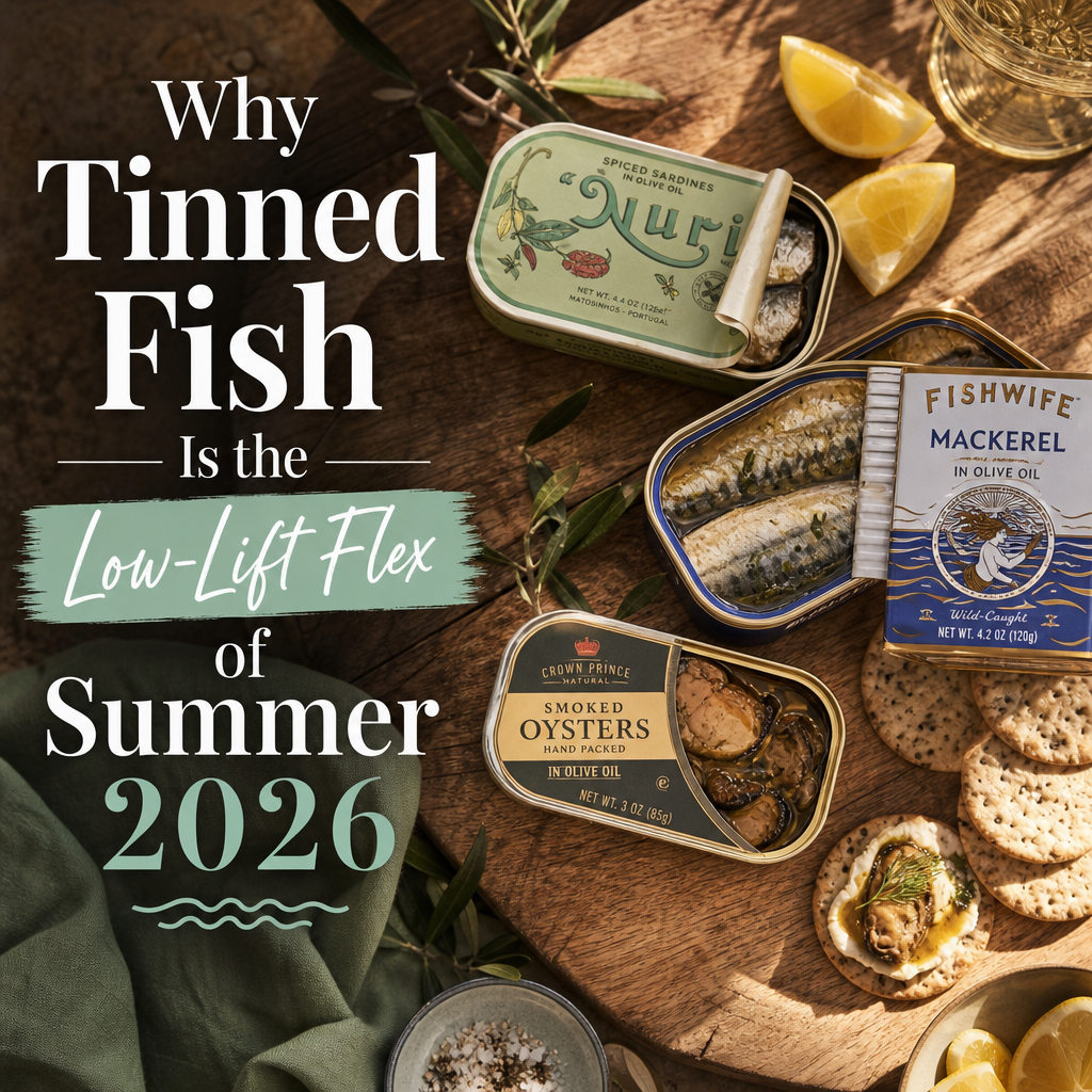 Why tinned fish is the summer 2026 entertaining trend — sardines charcuterie board