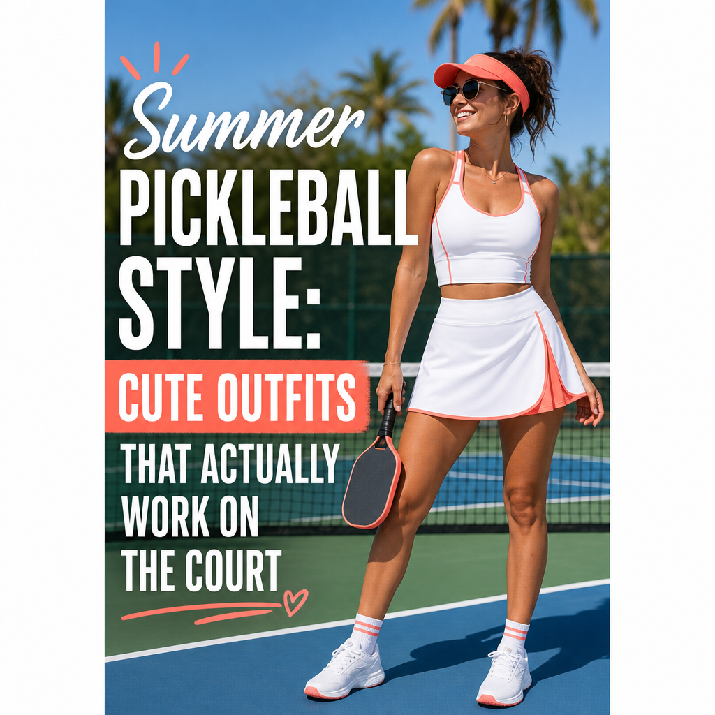 Summer pickleball outfits for women hero image — cute court looks