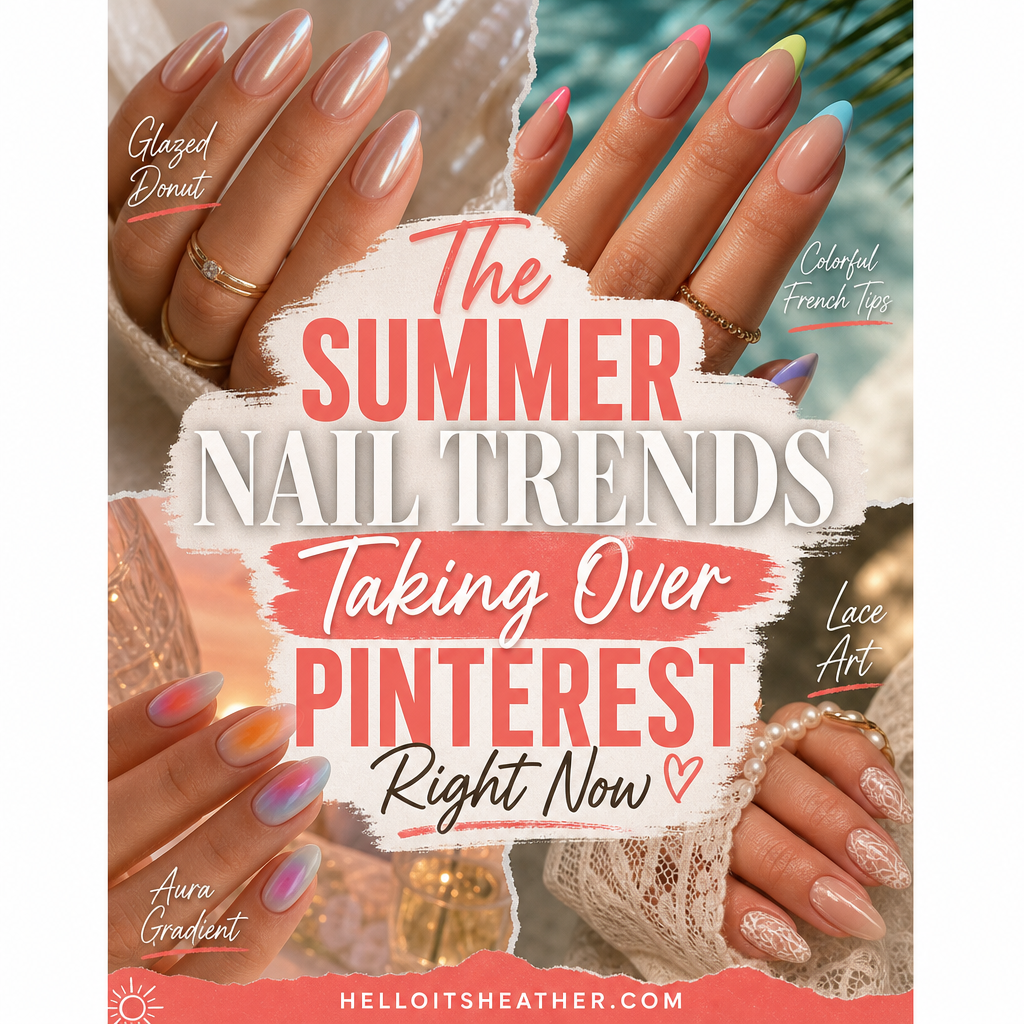 Pinterest pin — Summer Nail Trends Taking Over Pinterest helloitsheather.com