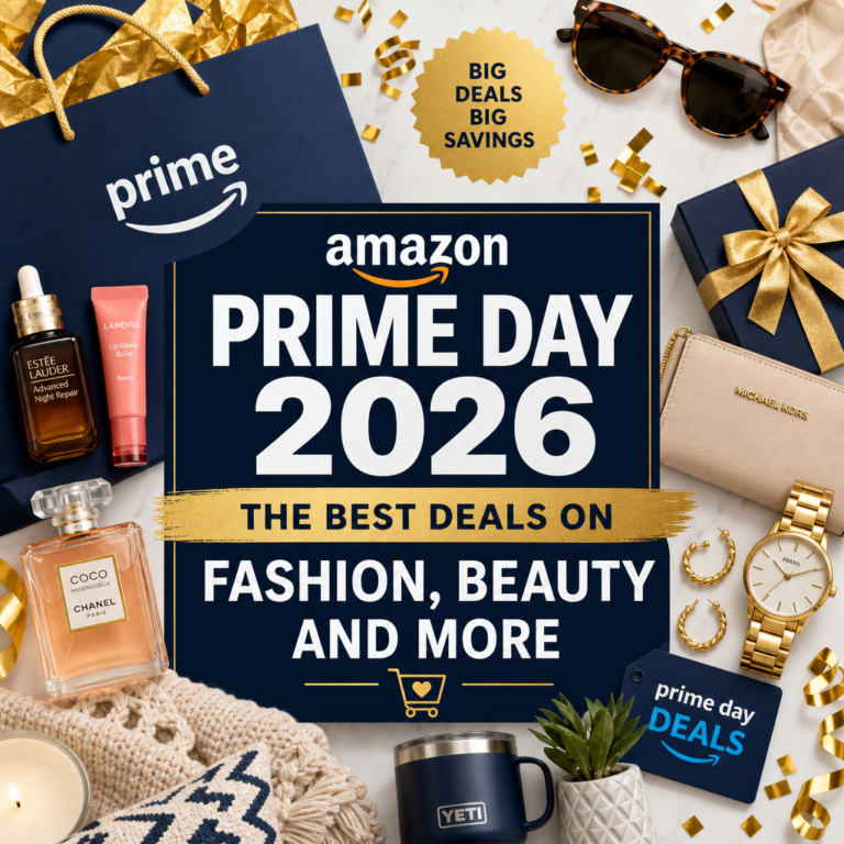Amazon Prime Day 2026 hero image — best deals fashion beauty home