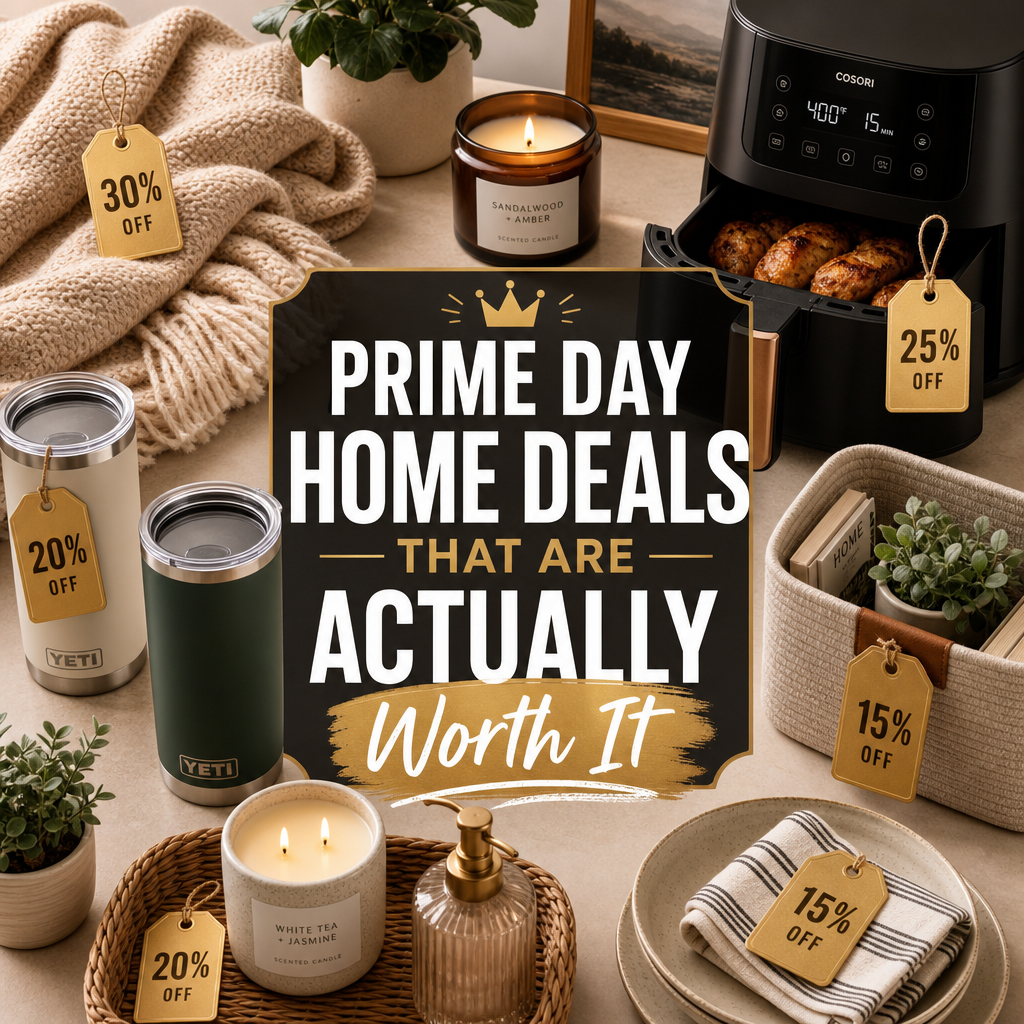 Prime Day home and kitchen deals — appliances organization candles sale