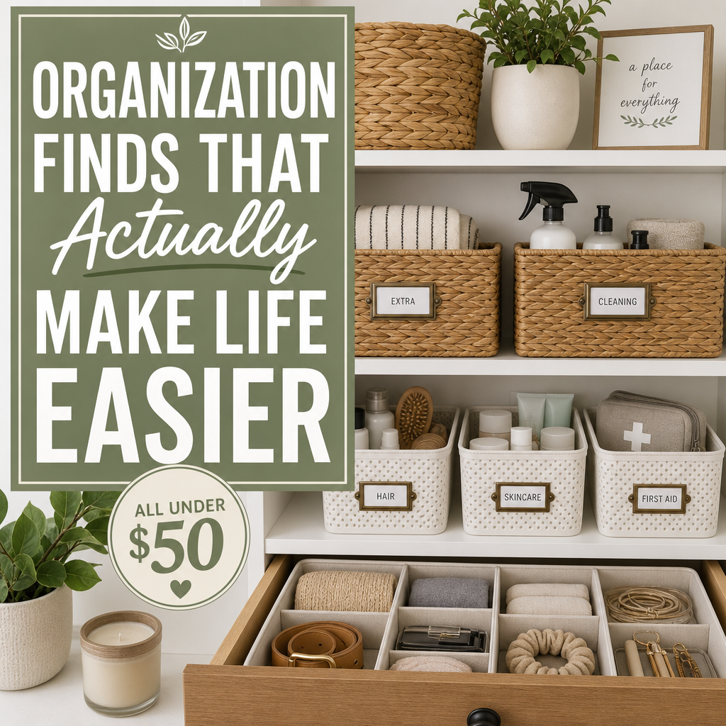 Amazon organization finds under $50 — baskets bins organizers home