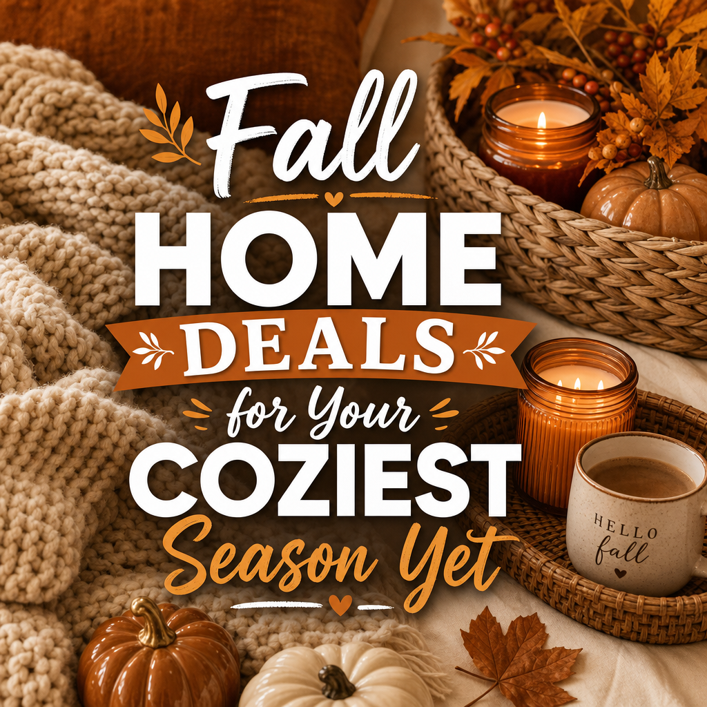 Fall home deals Prime Big Deal Days — cozy throw blankets candles fall decor
