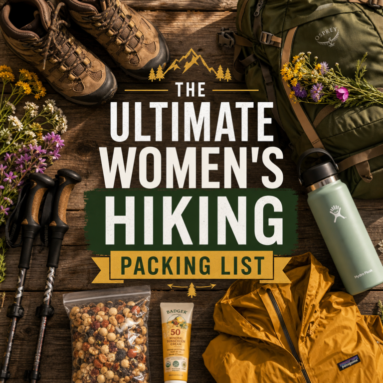 Hiking packing list hero — what to pack for a hike essentials