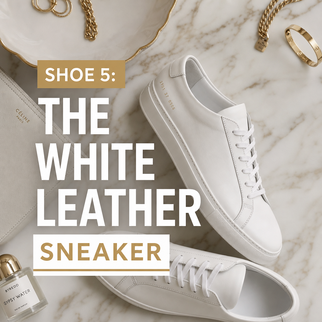 Affordable white leather sneakers that look expensive