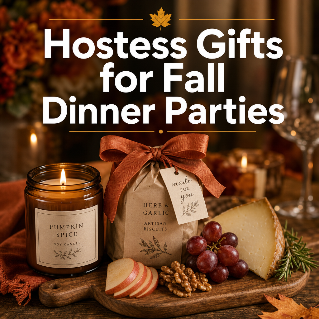 Pinterest pin — Hostess Gifts for Fall Dinner Parties helloitsheather.com