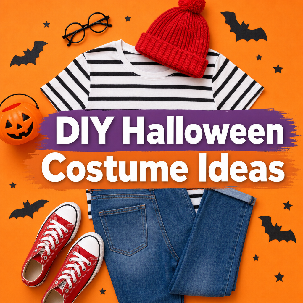 Pinterest pin — Halloween Costumes That Don't Require a Costume Store helloitsheather.com